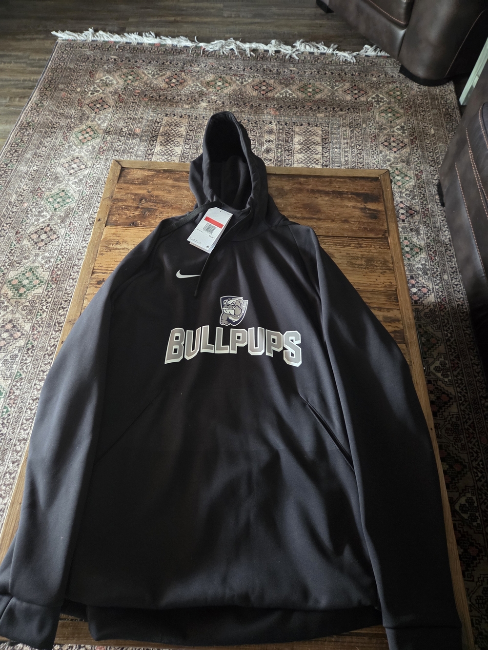 Nike Mens Gonzaga Bullpups 45Dri-FIT Hoodie Black Size Large NWT